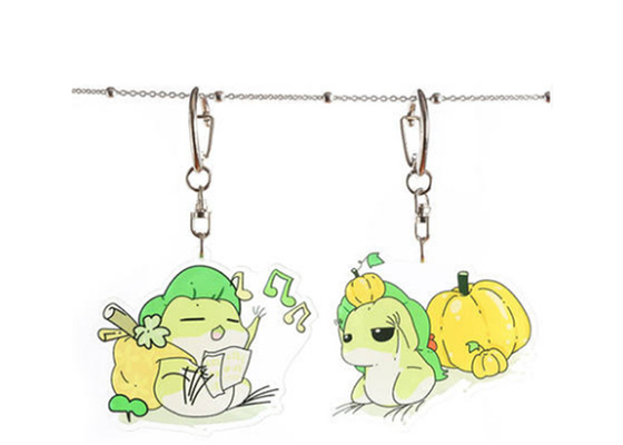 Ακρυλικό θαύματος τρισδιάστατο παπούτσι Keychain αλυσίδων κινούμενων σχεδίων βασικό για το ξενοδοχείο τσαντών αναμνηστικών