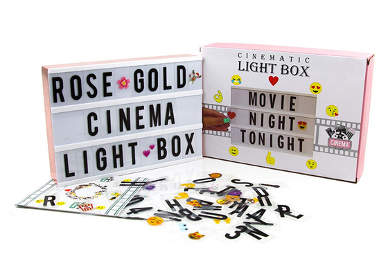 Επίδειξη Lightbox των ακρυλικών οδηγήσεων με τις επιστολές 252 σύμβολα Emojis αριθμών επιστολών